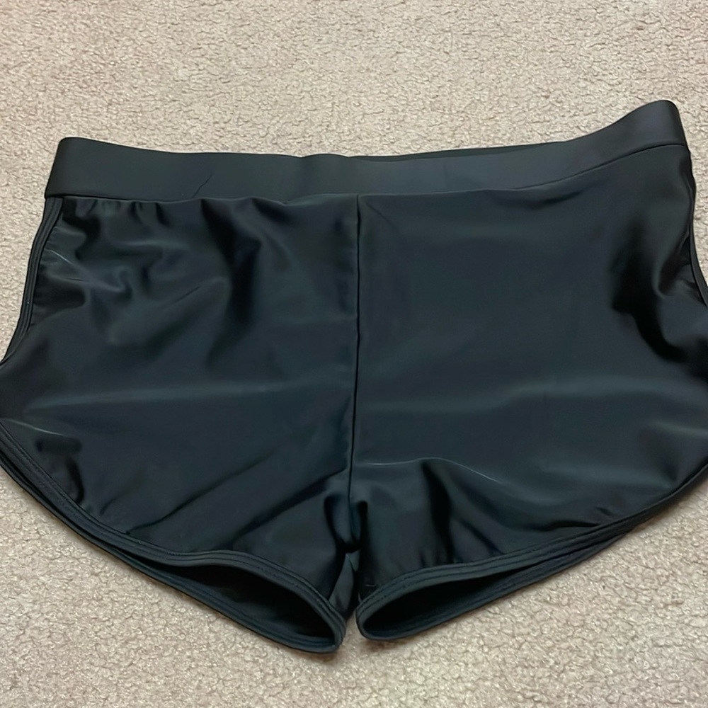 Women double layer swimming short(size:L)